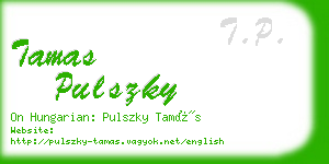 tamas pulszky business card